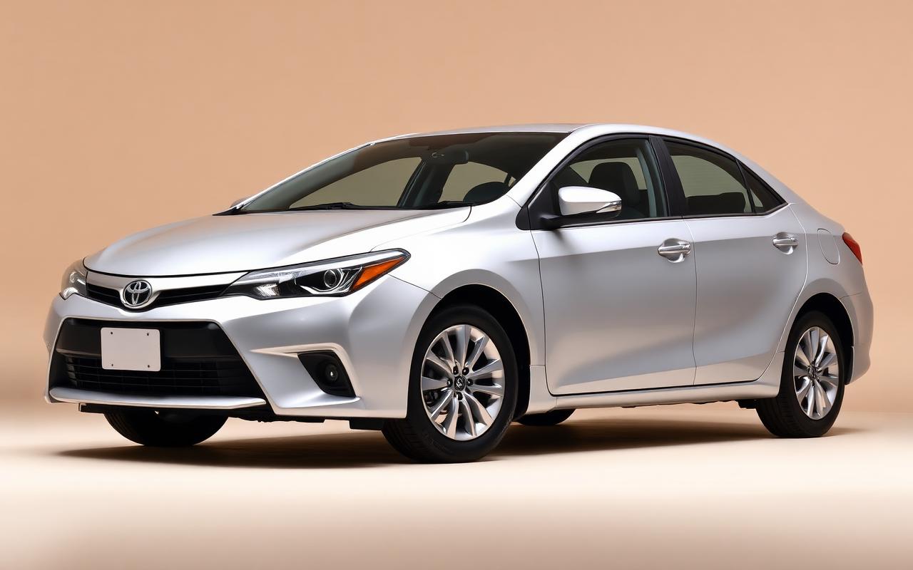 Silver Toyota Corolla sedan, a popular budget import to Ghana